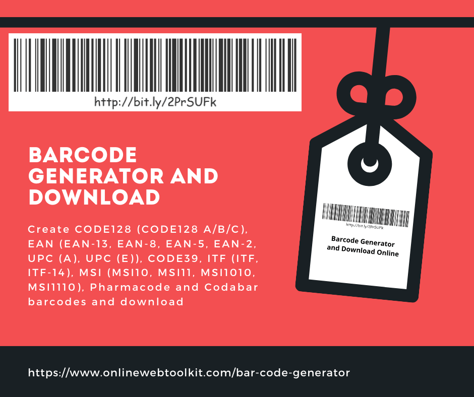 Online Barcode Generator and Download Tool