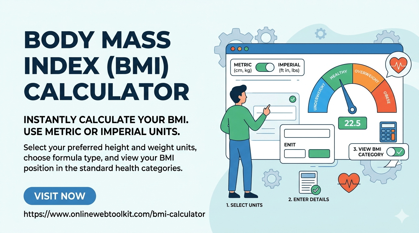 BMI Calculator Online Tool