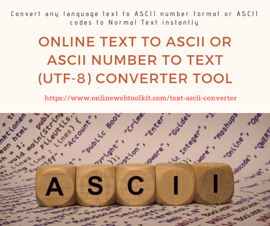 Text to ASCII or ASCII Number to Text (UTF-8) Online Converter Tool