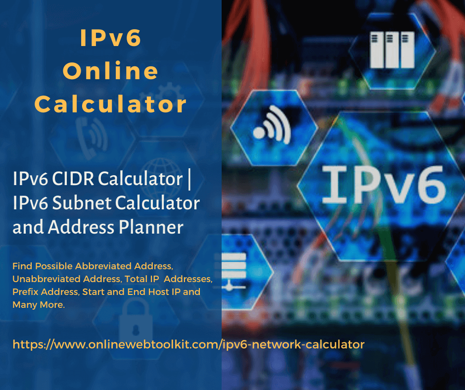 IPv6 CIDR and Subnet Online Calculator