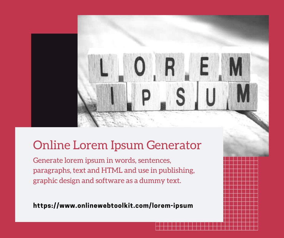 Kæreste Teenager stivhed Lorem Ipsum Generator for Typographic Text