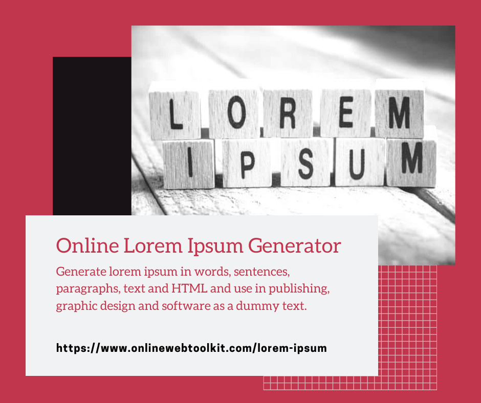 Online Lorem Ipsum Generator