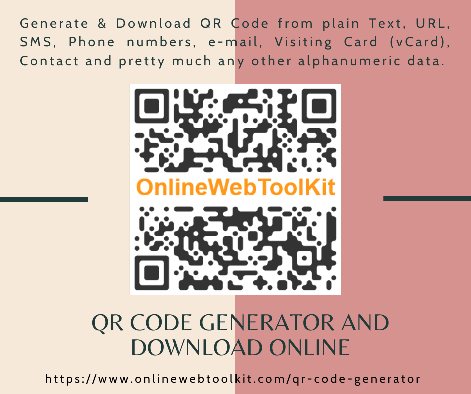 QR Code Generator and Download