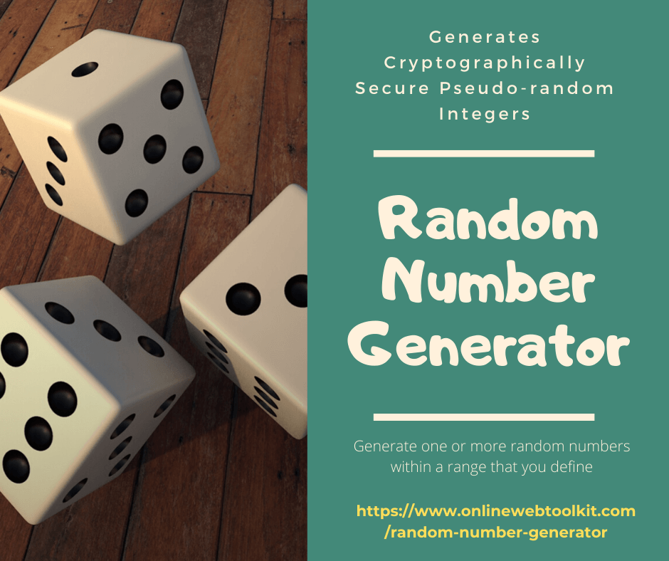 Free Online Random Number Generator