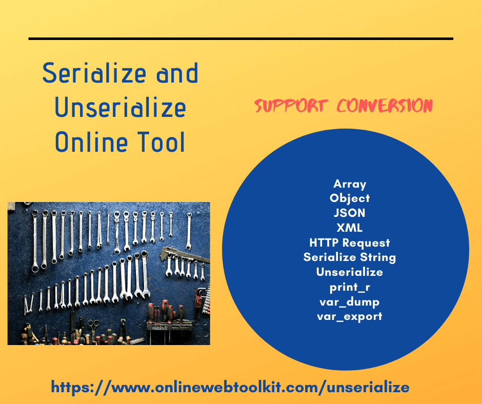 Serialize and Unserialize online tool